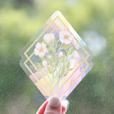 Wildflower Diamonds Bouquet Sun Catcher Window Decal